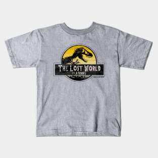 Isla Sorna - The Lost World Park Sunset Logo Kids T-Shirt